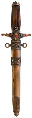 Lot 84 - A HUNGARIAN FIRE BRIGADE DAGGER