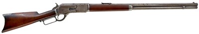 Lot 93 - A .40-60 OBSOLETE CALIBRE WINCHESTER MODEL 1876 LEVER-ACTION RIFLE