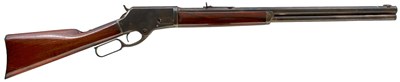 Lot 98 - A .40-60 OBSOLETE CALIBRE MARLIN MODEL 1881 LEVER ACTION RIFLE