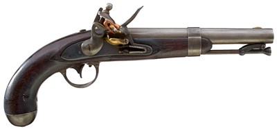 Lot 113 - AN AMERICAN .540 CALIBRE FLINTLOCK MODEL 1836 SERVICE PISTOL