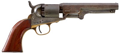 Lot 124 - A .31 CALIBRE FIVE-SHOT PERCUSSION COLT POCKET REVOLVER