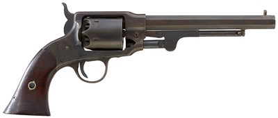 Lot 132 - A .44 CALIBRE SIX-SHOT PERCUSSION ROGERS AND SPENCER ARMY REVOLVER