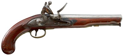 Lot 161 - A .650 CALIBRE FLINTLOCK SERVICE PISTOL