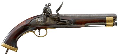 Lot 163 - AN EAST INDIA COMPANY .700 CALIBRE FLINTLOCK SERVICE PISTOL