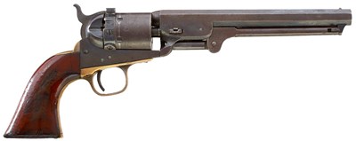 Lot 139 - A SCARCE .36 CALIBRE LONDON COLT NAVY THUER CONVERSION REVOLVER