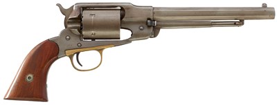 Lot 143 - A .44 RIMFIRE FIVE-SHOT REMINGTON NEW MODEL ARMY CONVERSION REVOLVER