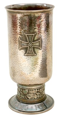 Lot 72 - A GERMAN WORLD WAR II HONOUR GOBLET OR EHRENPOKAL