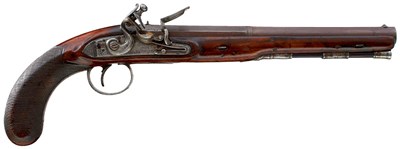 Lot 199 - A 28-BORE FLINTLOCK DUELLING PISTOL BY JOHN RICHARDS