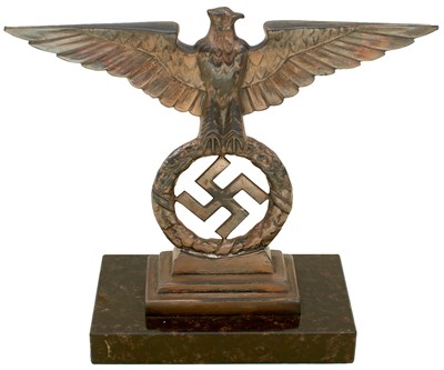 Lot 74 - A GERMAN WORLD WAR II REICHSADLER DESK ORNAMENT OR PAPERWEIGHT