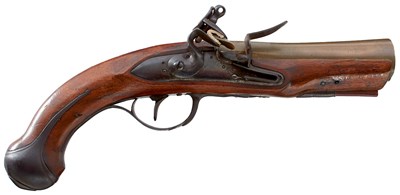 Lot 207 - A SCARCE ELLIPTICAL BARRELLED BLUNDERBUSS PISTOL