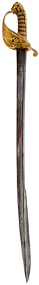 Lot 179 - AN 1827 PATTERN NAVAL OFFICER'S SWORD