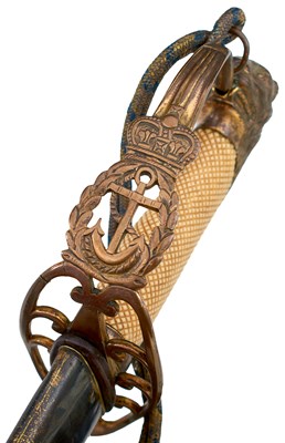 Lot 175 - A SCARCE 1803 PATTERN NAVAL OFFICER'S SWORD