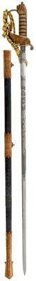 Lot 177 - A VICTORIAN NAVAL ADMIRAL'S SWORD
