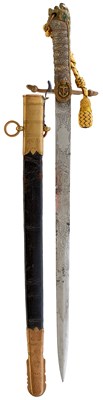 Lot 182 - A VICTORIAN NAVAL MIDSHIPMAN'S DIRK