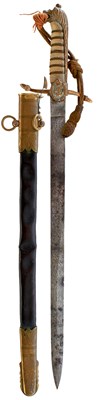 Lot 181 - A GVR NAVAL OFFICER'S DIRK
