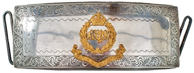 Lot 683 - AN EARLY 20TH CENTURY OFFICER'S SHOULDER BELT POUCH OF THE 2ND DRAGOON GUARDS (QUEEN'S BAYS)