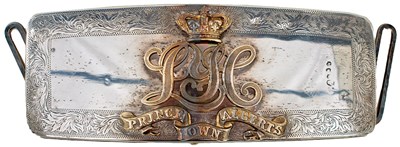 Lot 686 - A VICTORIAN OFFICER'S SHOULDER BELT POUCH OF THE LEICESTERSHIRE YEOMANRY CAVALRY (PRINCE ALBERT'S OWN)