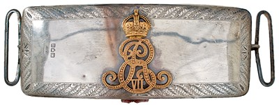 Lot 685 - AN EDWARDIAN SHOULDER BELT POUCH