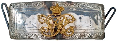 Lot 687 - A VICTORIAN SHOULDER BELT POUCH OF THE 3RD HUSSARS