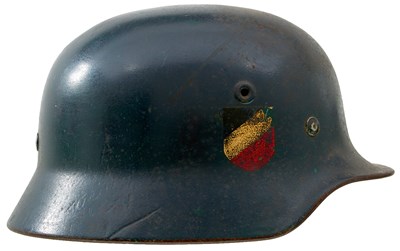 Lot 819 - A THIRD REICH M1940 LUFTWAFFE COMBAT HELMET