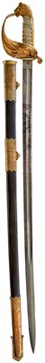 Lot 217 - A VICTORIAN ROYAL NAVAL RESERVE OFFICER'S SWORD