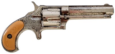 Lot 385 - A .32 RIMFIRE FIVE-SHOT REMINGTON SMOOT REVOLVER