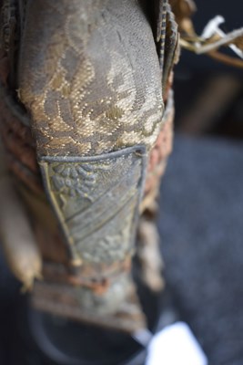 Lot 21 - A JAPANESE MINIATURE SAMURAI ARMOUR