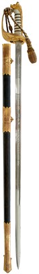 Lot 218 - A GVIR ROYAL NAVAL OFFICER'S SWORD