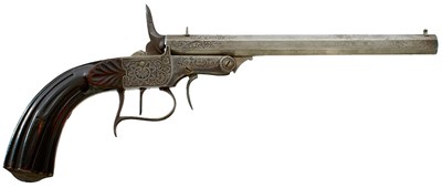Lot 363 - A CONTINENTAL .32 RIMFIRE SALOON PISTOL OF FLOBERT TYPE