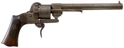 Lot 438 - A 7MM FRENCH SIX-SHOT PINFIRE REVOLVER