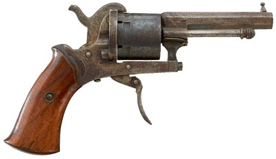Lot 450 - A 7MM CONTINENTAL SIX-SHOT PINFIRE GUARDIAN MODEL REVOLVER FOR THE AMERICAN MARKET