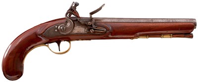 Lot 351 - A .650 CALIBRE FLINTLOCK OFFICER'S PISTOL BY KETLAND & CO