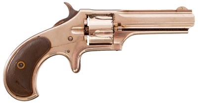 Lot 394 - A CLEAN .32 CALIBRE RIMFIRE FIVE-SHOT REMINGTON POCKET REVOLVER