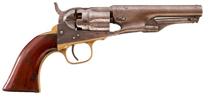 Lot 395 - A .36 CALIBRE FIVE-SHOT PERCUSSION COLT POLICE REVOLVER