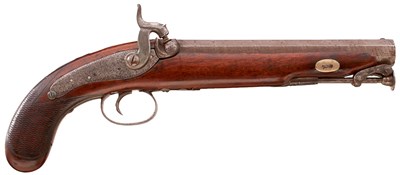 Lot 355 - A .650 CALIBRE PERCUSSION OFFICER'S BELT PISTOL