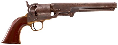 Lot 396 - A .36 CALIBRE SIX-SHOT PERCUSSION COLT NAVY REVOLVER
