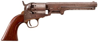 Lot 403 - A .36 CALIBRE FIVE-SHOT PERCUSSION SERIES ONE MANHATTAN NAVY REVOLVER
