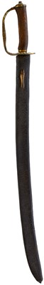 Lot 246 - AN 18TH CENTURY BRASS HILTED HANGER