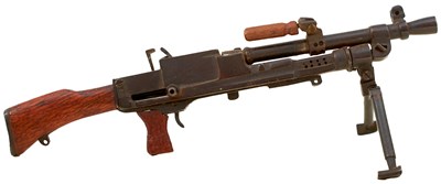 Lot 704 - A GOOD BRITISH ORDNANCE FACTORY MODEL OF A BRENLIGHT MACHINE GUN