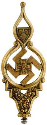Lot 827 - A THIRD REICH KYFFHAUSERBUND OR VETERANS ASSOCIATION BANNER TOP