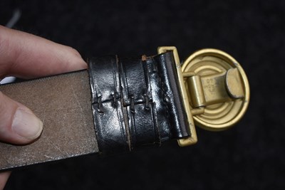 Lot 846 - A RARE THIRD REICH RAILWAY OFFICER'S BELT AND BUCKLE