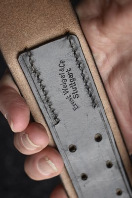 Lot 846 - A RARE THIRD REICH RAILWAY OFFICER'S BELT AND BUCKLE