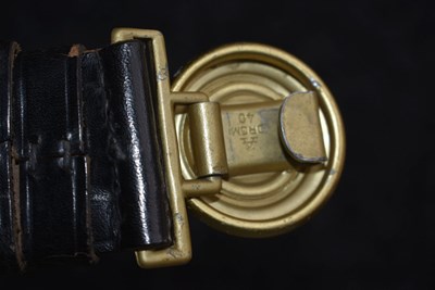Lot 846 - A RARE THIRD REICH RAILWAY OFFICER'S BELT AND BUCKLE