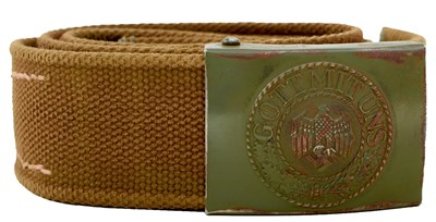 Lot 848 - A RARE THIRD REICH AFRIKA KORPS OTHER RANKS BELT AND BUCKLE