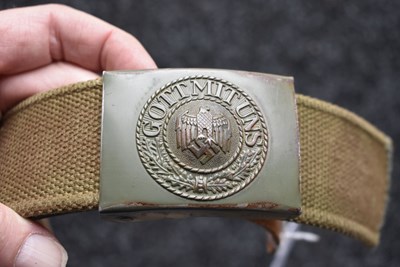 Lot 848 - A RARE THIRD REICH AFRIKA KORPS OTHER RANKS BELT AND BUCKLE