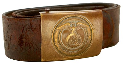 Lot 850 - A THIRD REICH SA BELT AND BUCKLE