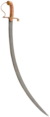 Lot 91 - A 19TH CENTURY SOUTH INDIAN TULWAR OR SHAMSHIR