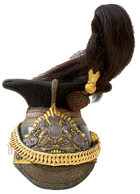 Lot 617 - A 16TH LANCER'S OFFICER'S LANCE CAP