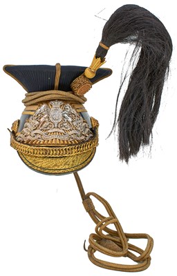 Lot 555 - A 16TH LANCER'S OFFICER'S LANCE CAP