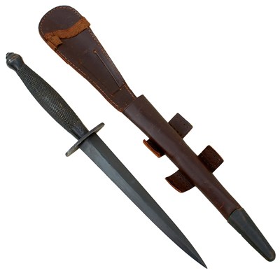 Lot 591 - A VERY RARE FAIRBAIRN-SYKES 2ND PATTERN FAT BOY COMMANDO KNIFE OR DAGGER